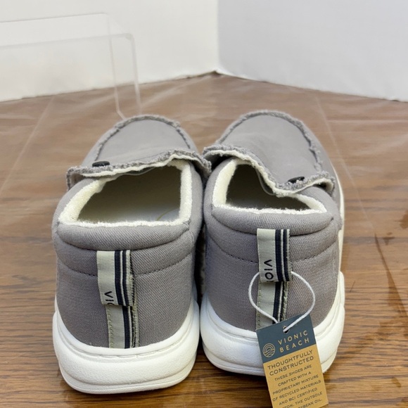 Vionic Seaview Gray Slip-On Sneakers Size 8 Men’s - Picture 4 of 7